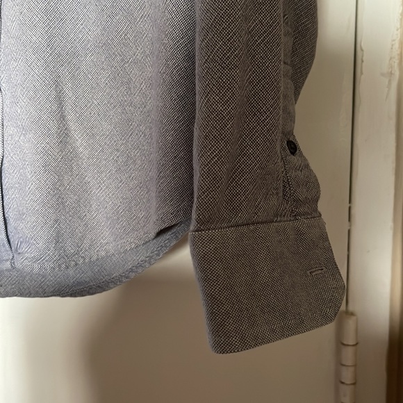 Nwot Unisex Banana Republic Mixed Media & Denim Button Down Shirt - Picture 4 of 6